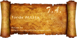 Torda Attila névjegykártya