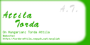 attila torda business card